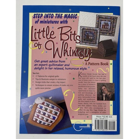 Little Bits of Whimsy : A Pattern Book by Kathleen R. Brooks (VTG-1997, Trade... - Picture 2 of 15